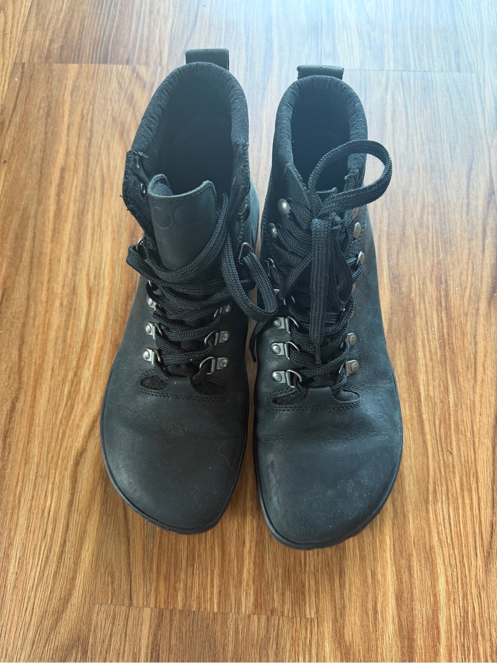 Zaqq Black Lace-Up Ankle Boots - Picture 2 of 7